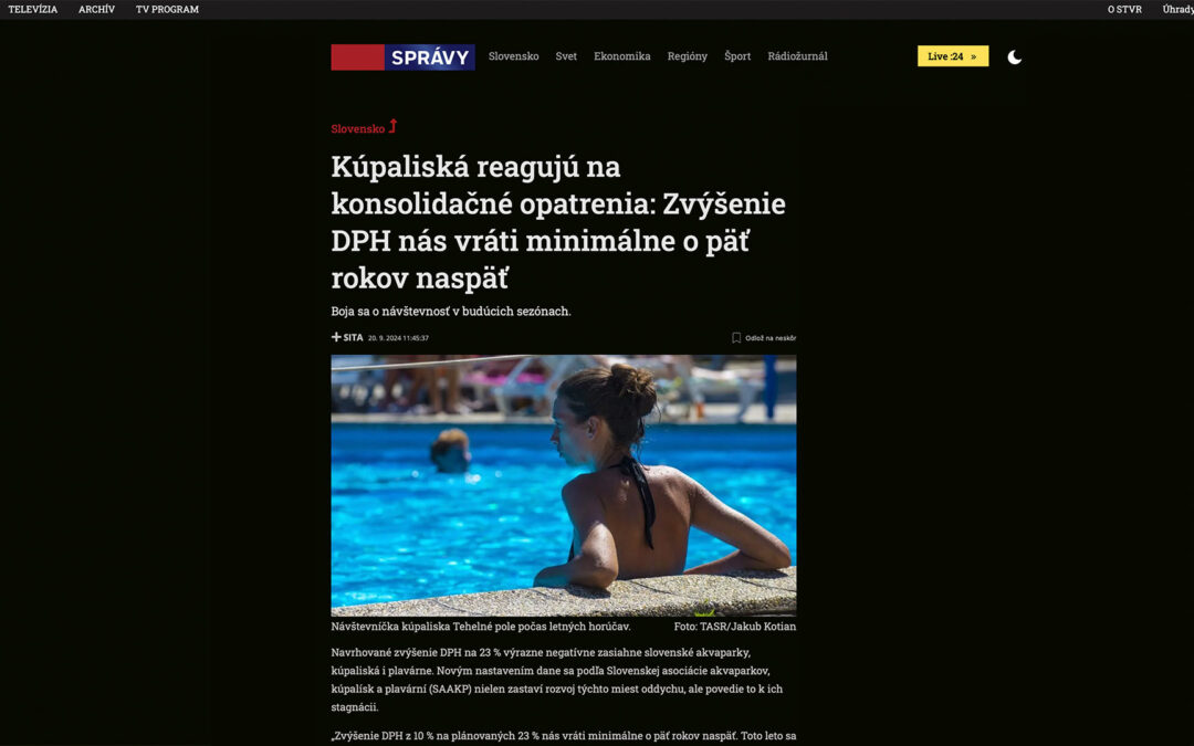 Kúpaliská reagujú na konsolidačné opatrenia…